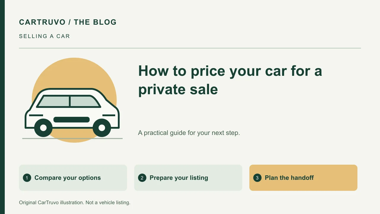CarTruvo illustrated guide: How to price your car for a private sale