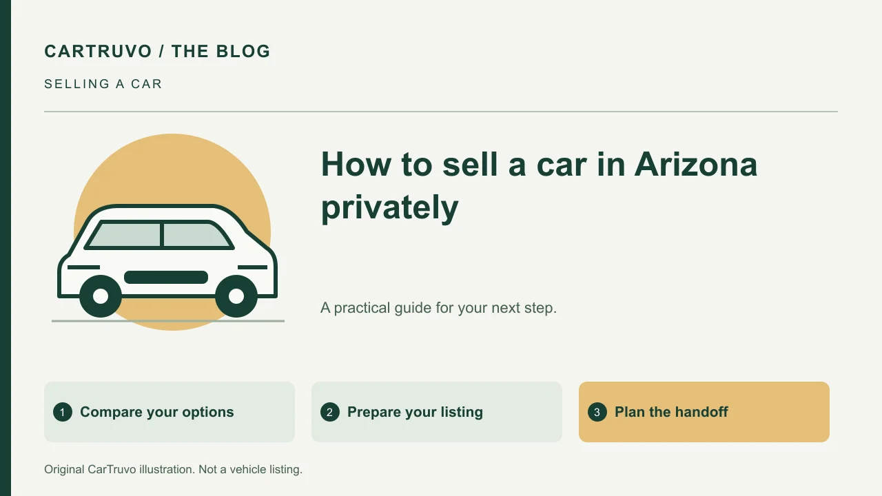 CarTruvo illustrated guide: How to sell a car in Arizona privately