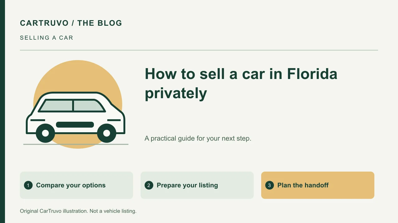 CarTruvo illustrated guide: How to sell a car in Florida privately