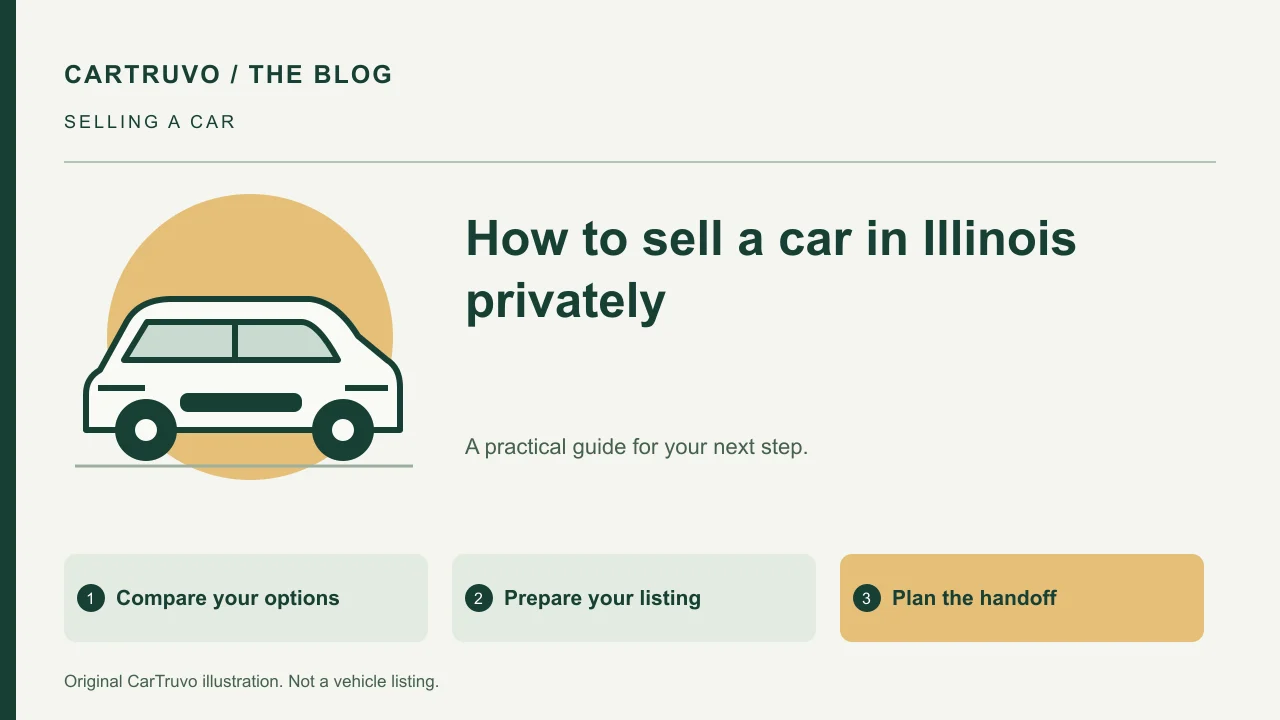 CarTruvo illustrated guide: How to sell a car in Illinois privately